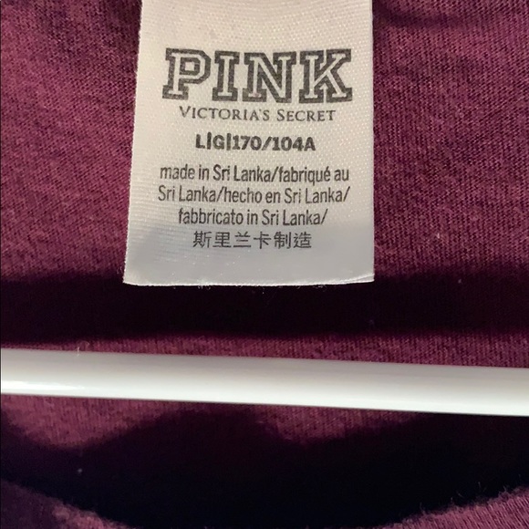 Burgundy PINK Tee w/ White Logo - Size L - Picture 2 of 2